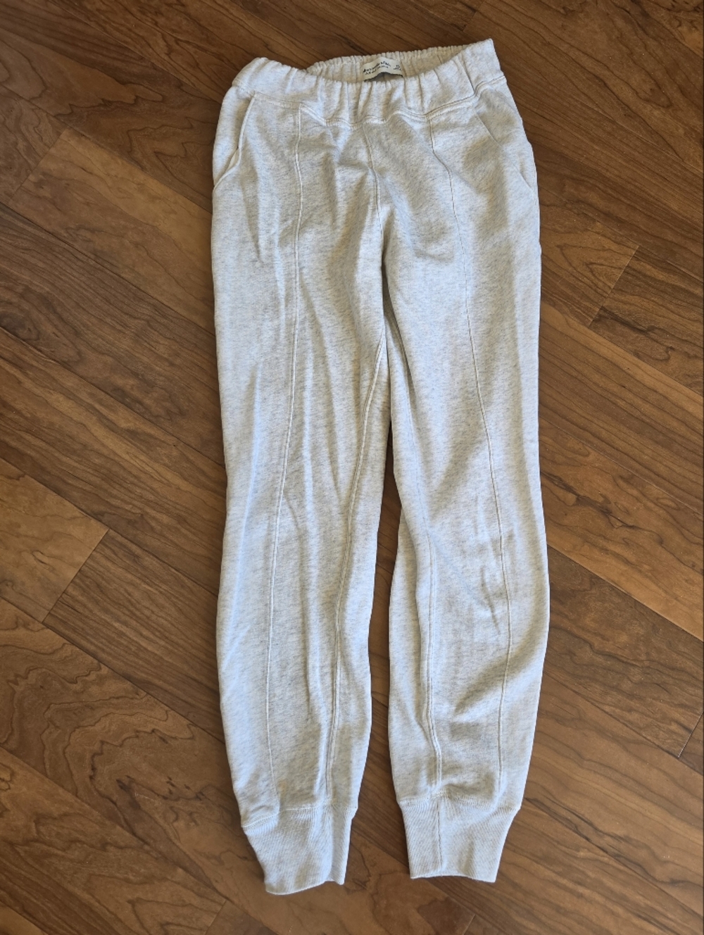 Abercrombie & Fitch Light Heather Gray Womens Jogger Sweatpants Sz Xs